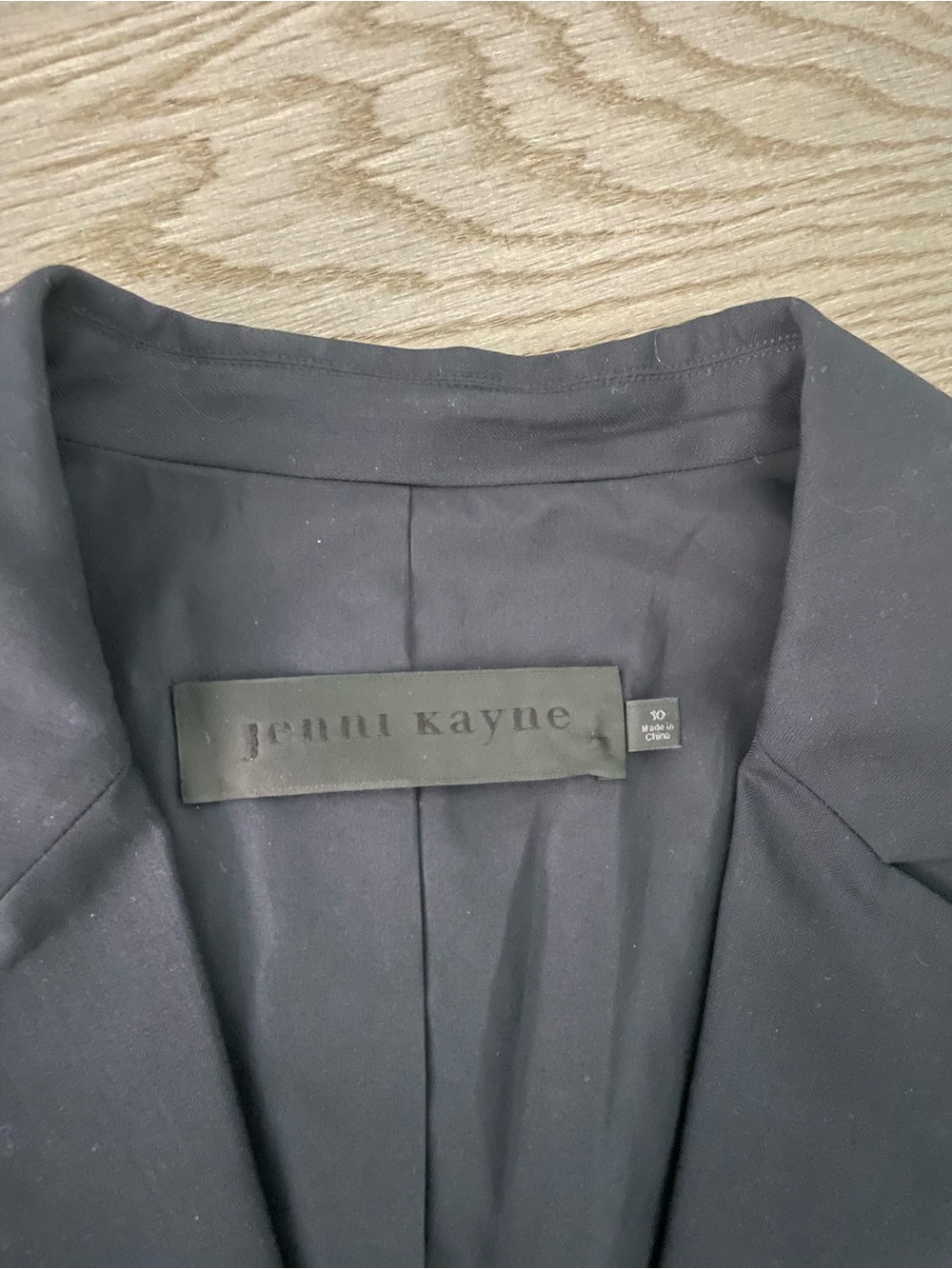 Jenni Kayne Brentwood Wool Blend Blazer Dark Navy Size 10 - Picture 6 of 6